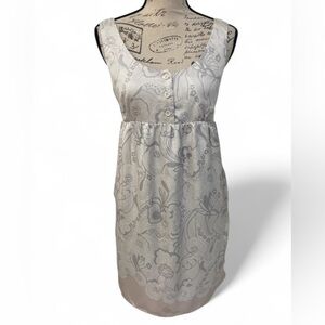 knit tweed dress Ming Wang x Tanya Foster Shimmer Tweed Knit Square Neck Sleeveless A-Line Dress, Womens, M, Gold/Black